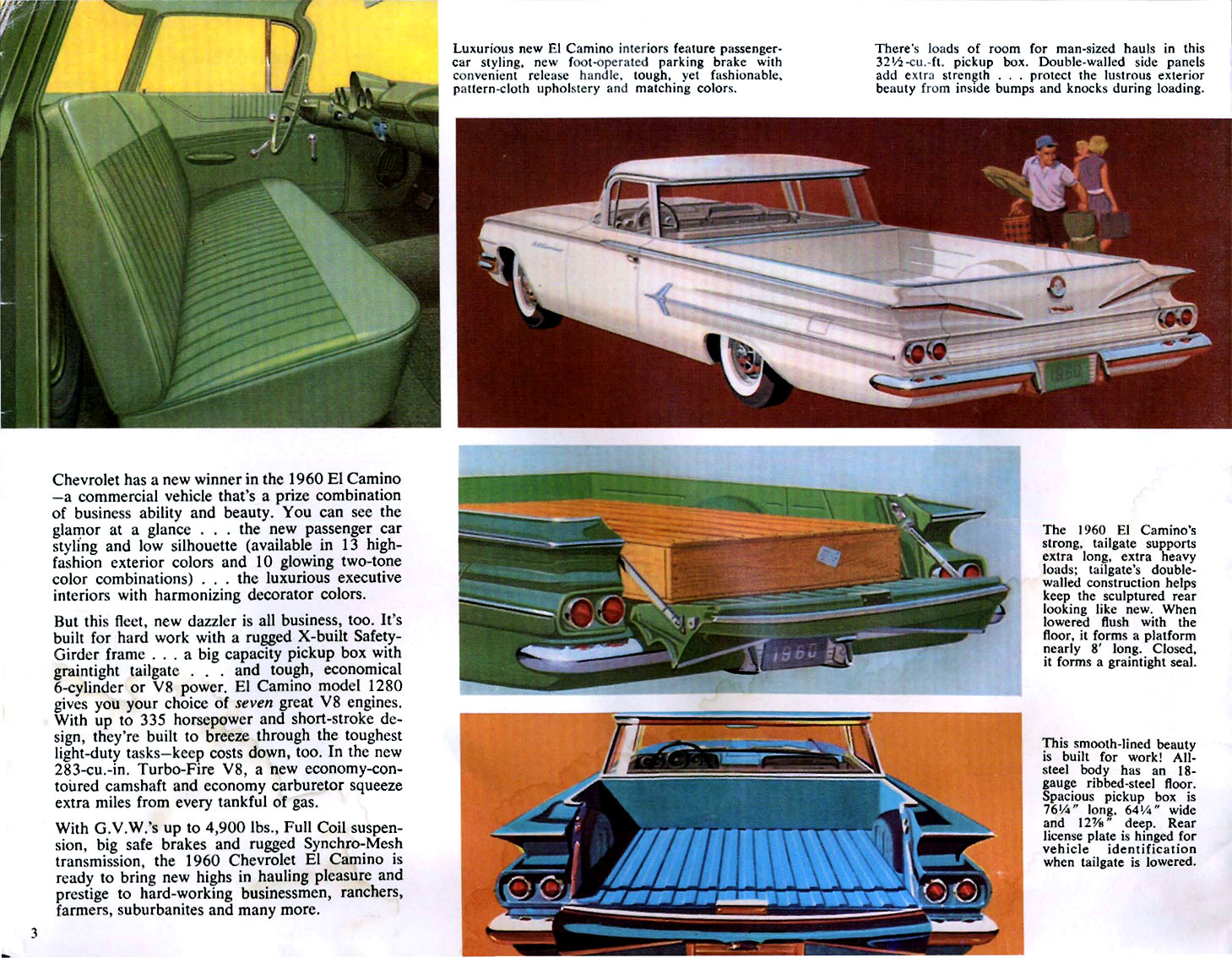 1960 Chevrolet El Camino Brochure Page 5